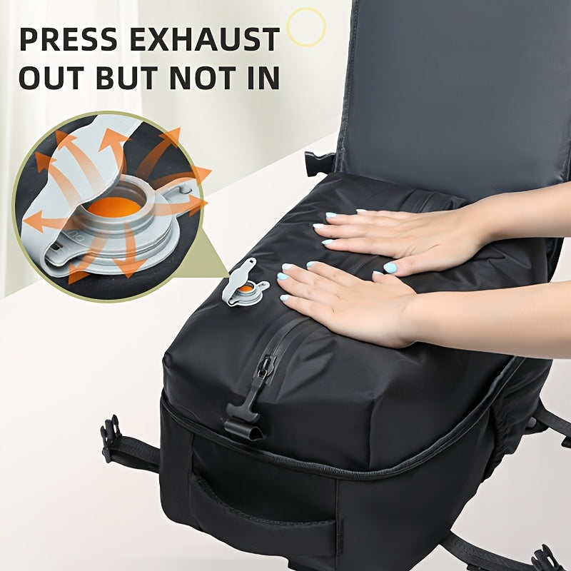 Durable Vacuum Backpack For Space Saving Travel Packing, Organized