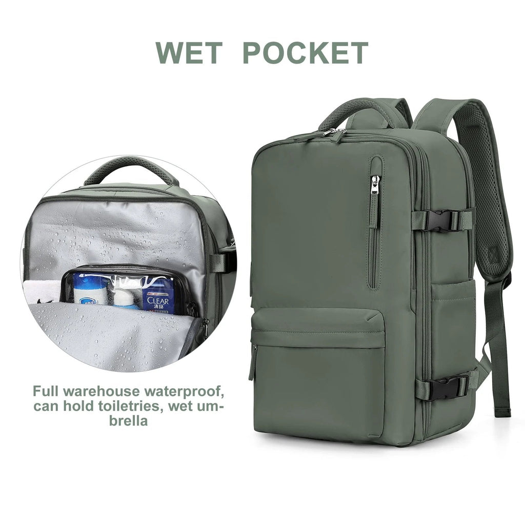 Travelliva Anti-Theft Features Women’s Travel Backpack With USB Port And Waterproof Design