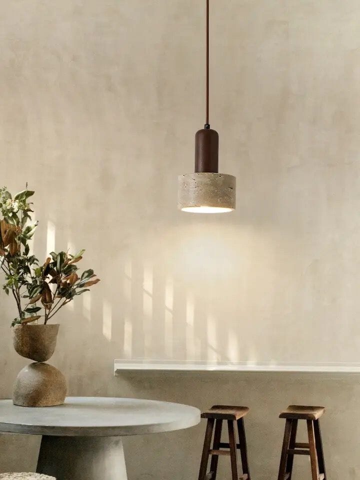 Solena Travertine Pendant Lighting For Modern Homes