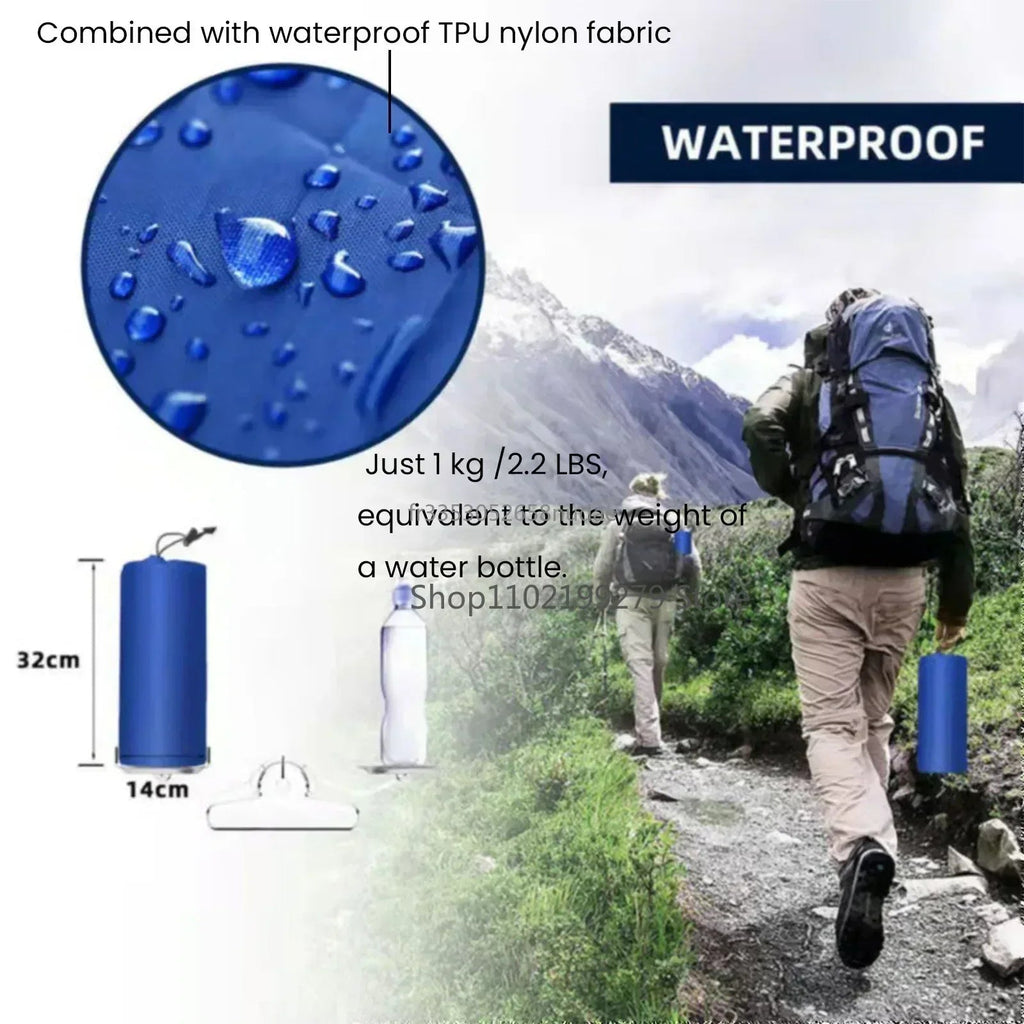 TrekBreeze Ultralight Self-Inflating Camping Pad With Built-In Foot Pump Waterproof