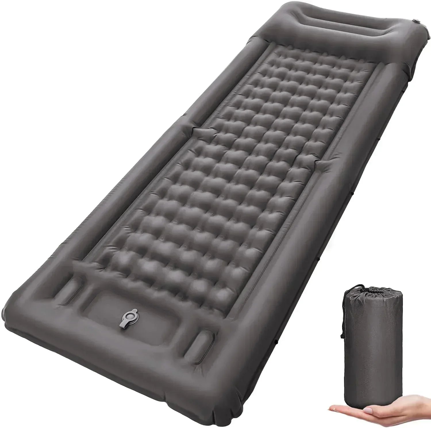 TrekBreeze Ultralight Self-Inflating Camping Pad With Built-In Foot Pump Waterproof