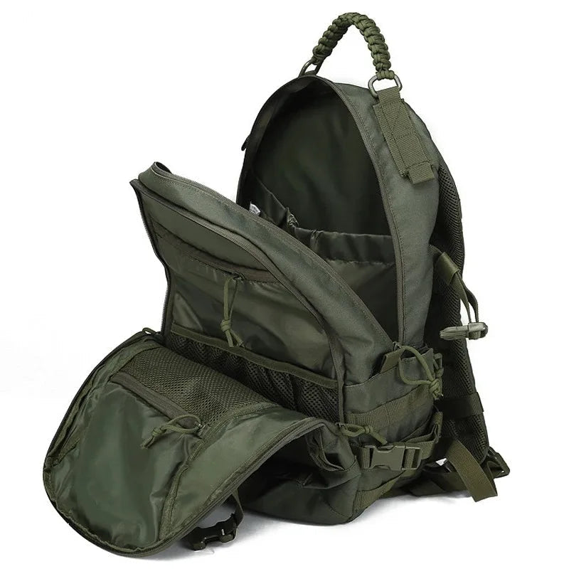 TrekNexus 35L Tactical Backpack With MOLLE System And Waterproof Design