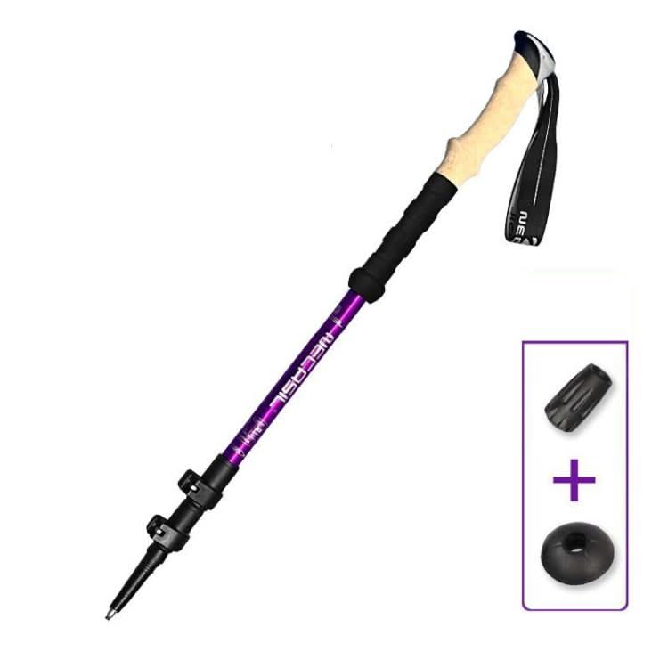 TrekPro Adjustable Trekking Poles With Anti Shock System For Lightweight Joint Support