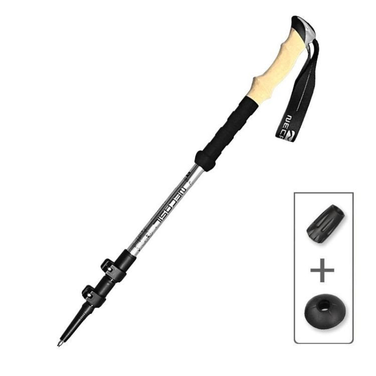 Trekking Essentials Hiking Poles With Anti-Shock System And Ergonomic Cork Grip