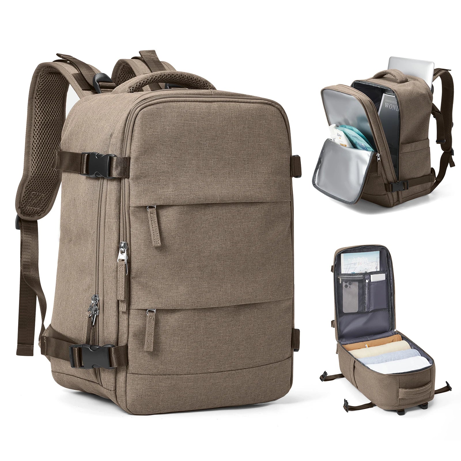 Trekvora Travel Backpack With Waterproof Design And Laptop Compartment For Active Use