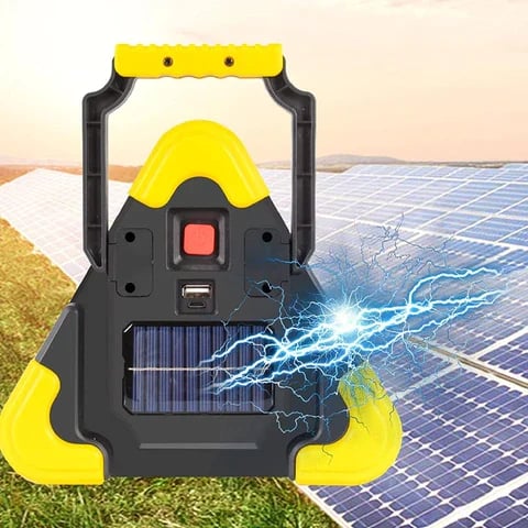 Triangle Emergency Warning Light With COB LED And Power Bank