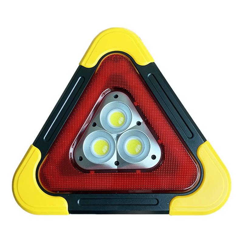 Triangle Emergency Warning Light With COB LED And Power Bank
