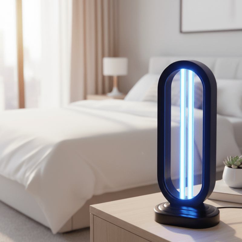 NovaGuard Compact UV-C Sterilization Lamp For Home Use Kills Bed Bugs And Bacteria
