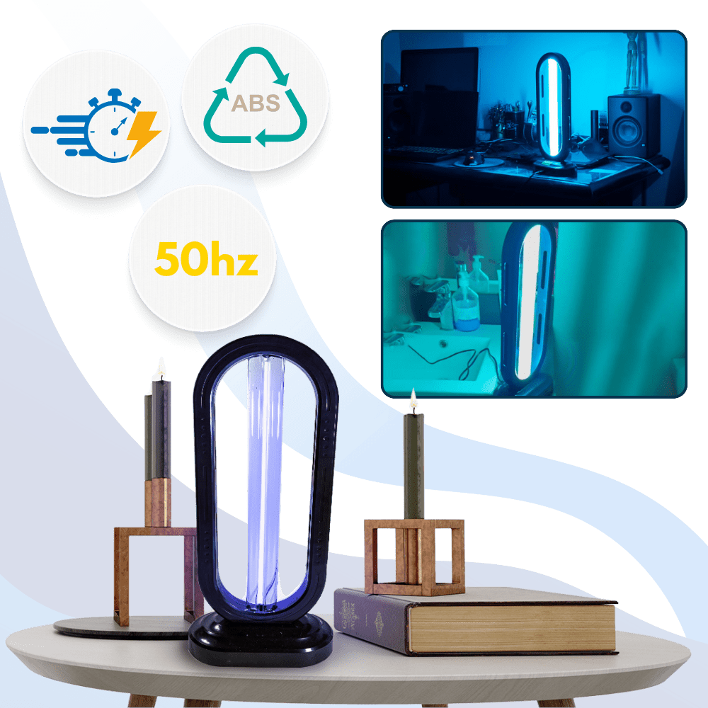 NovaGuard Compact UV-C Sterilization Lamp For Home Use Kills Bed Bugs And Bacteria