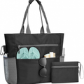 Ultimate Beach Tote Oversized Waterproof Tote With Thirteen Pockets For Summer Travel