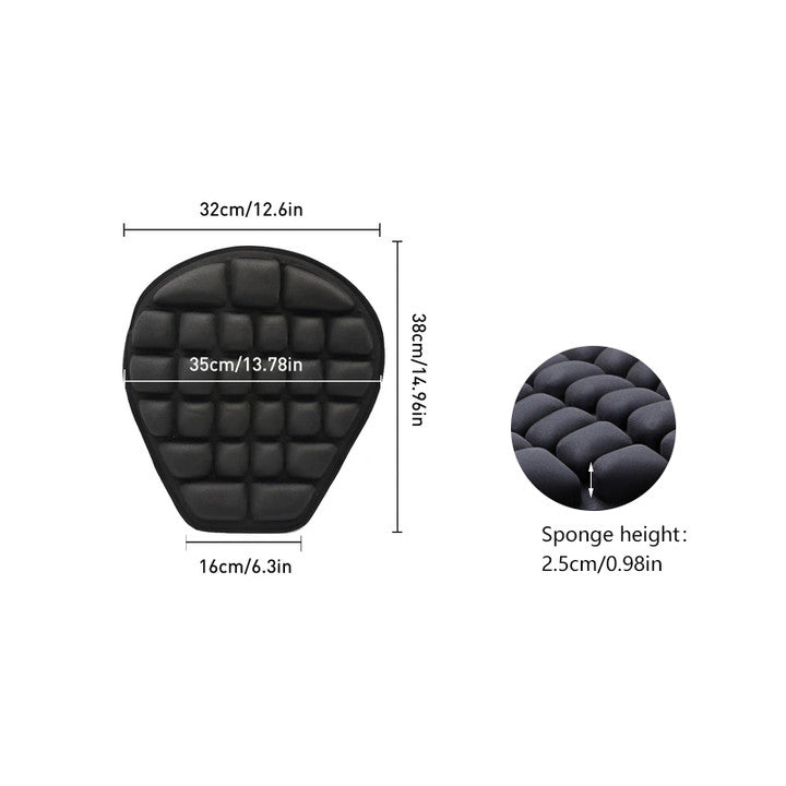 Ultimate Motorcycle 3D Cushion With Airflow Design For Long Rides