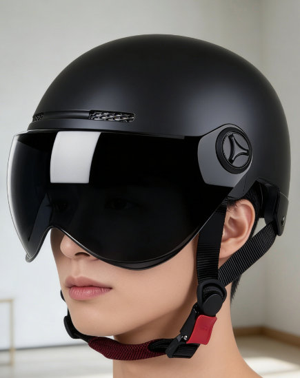 Ultimate Open Face Helmet With UV Protection For All Season Riders