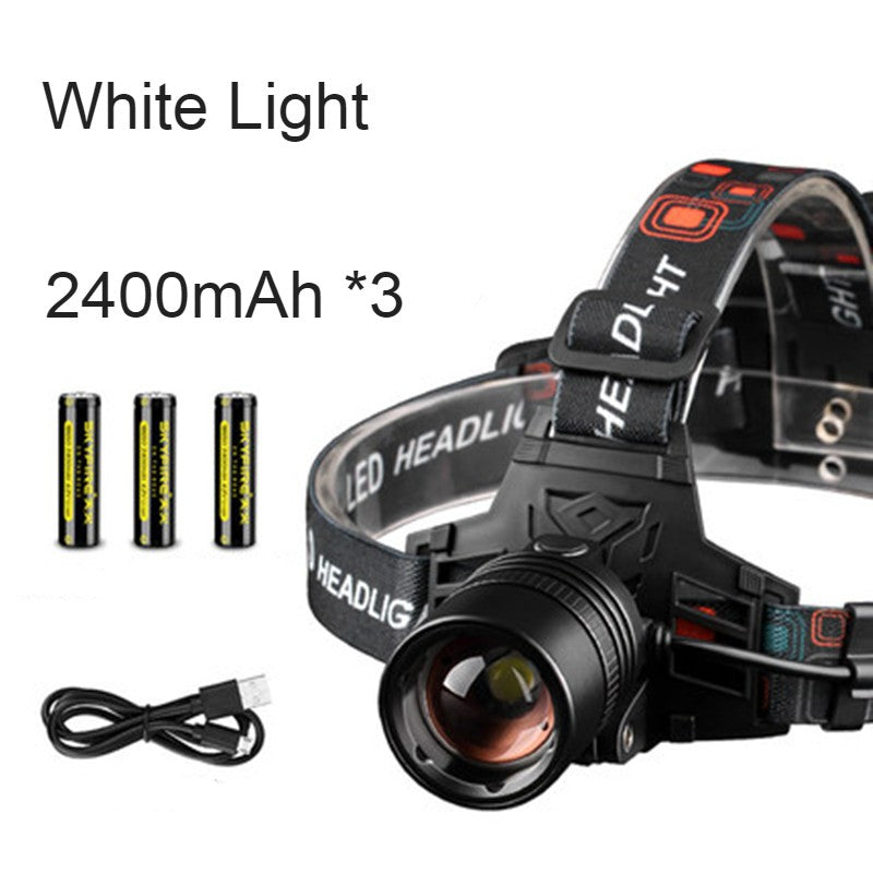Ultimate Outdoor Headlamp Rechargeable And Waterproof Zoomable Beam For Camping And Hiking