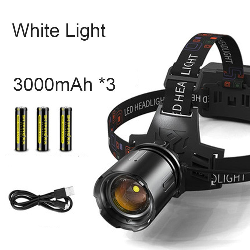 Ultimate Outdoor Headlamp Rechargeable And Waterproof Zoomable Beam For Camping And Hiking