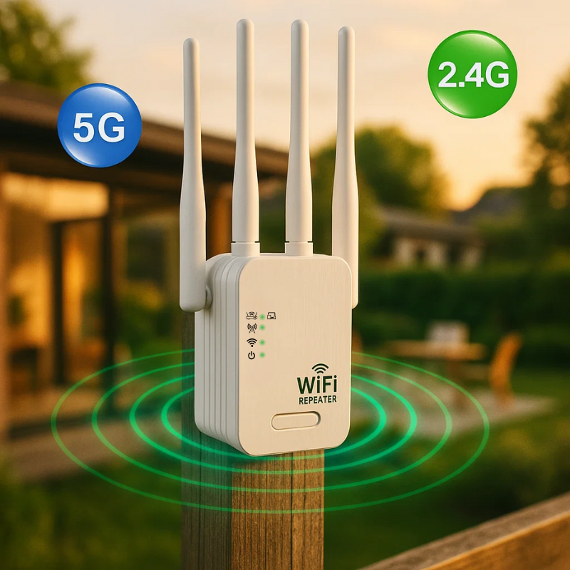 Ultimate WiFi Range Booster For Outdoor Use With Dual Band Repeater