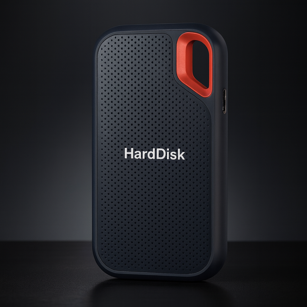Fast External SSD With Shock-Resistant Design For Secure Storage