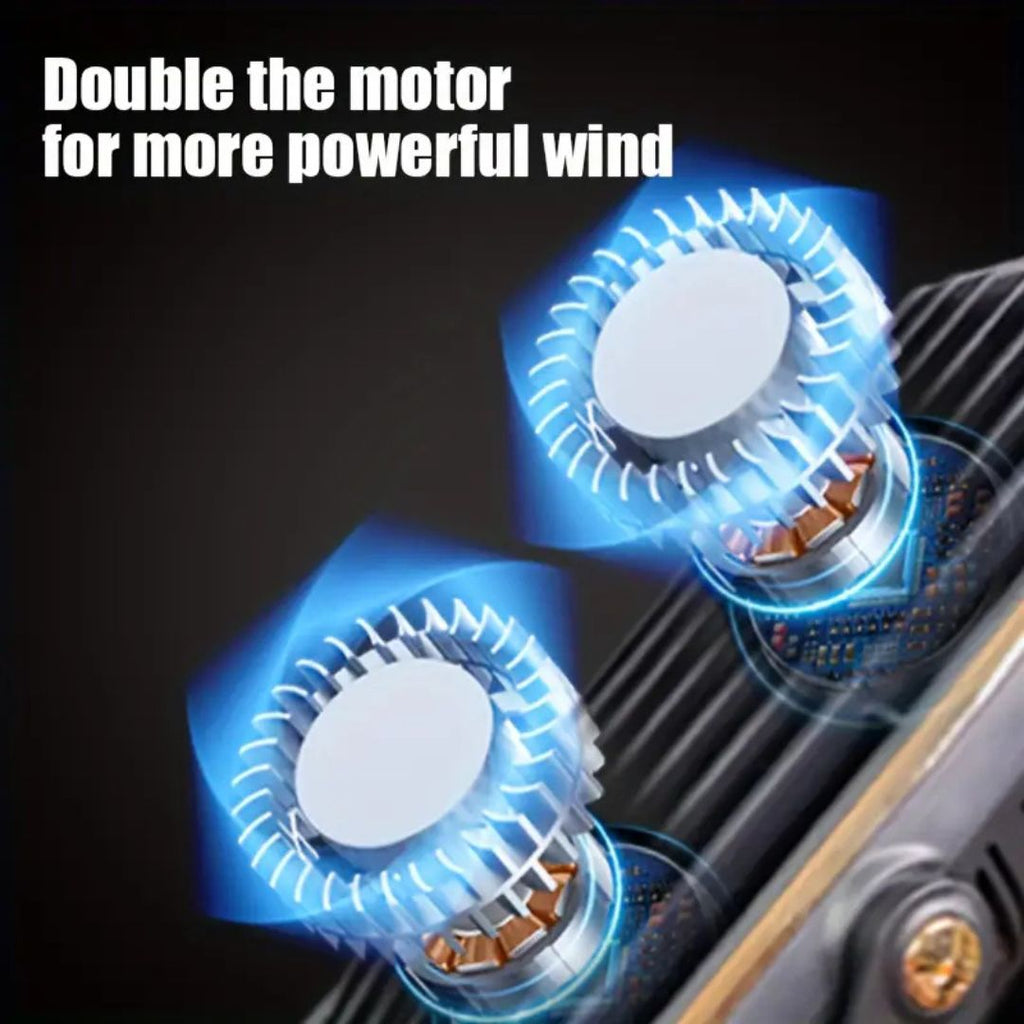 USB Desk Fan With Rechargeable Battery For Quiet, Compact Cooling