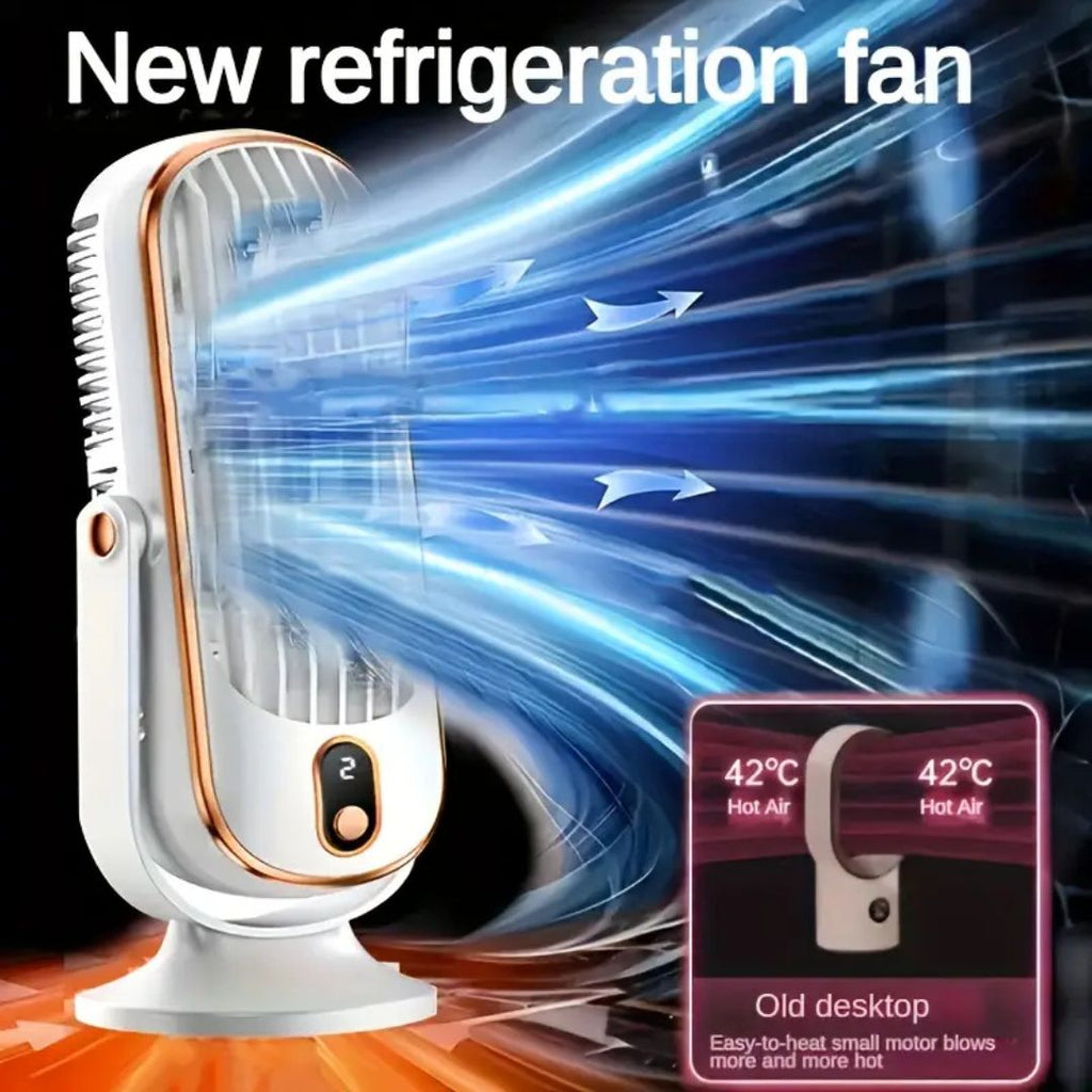 USB Desk Fan With Rechargeable Battery For Quiet, Compact Cooling