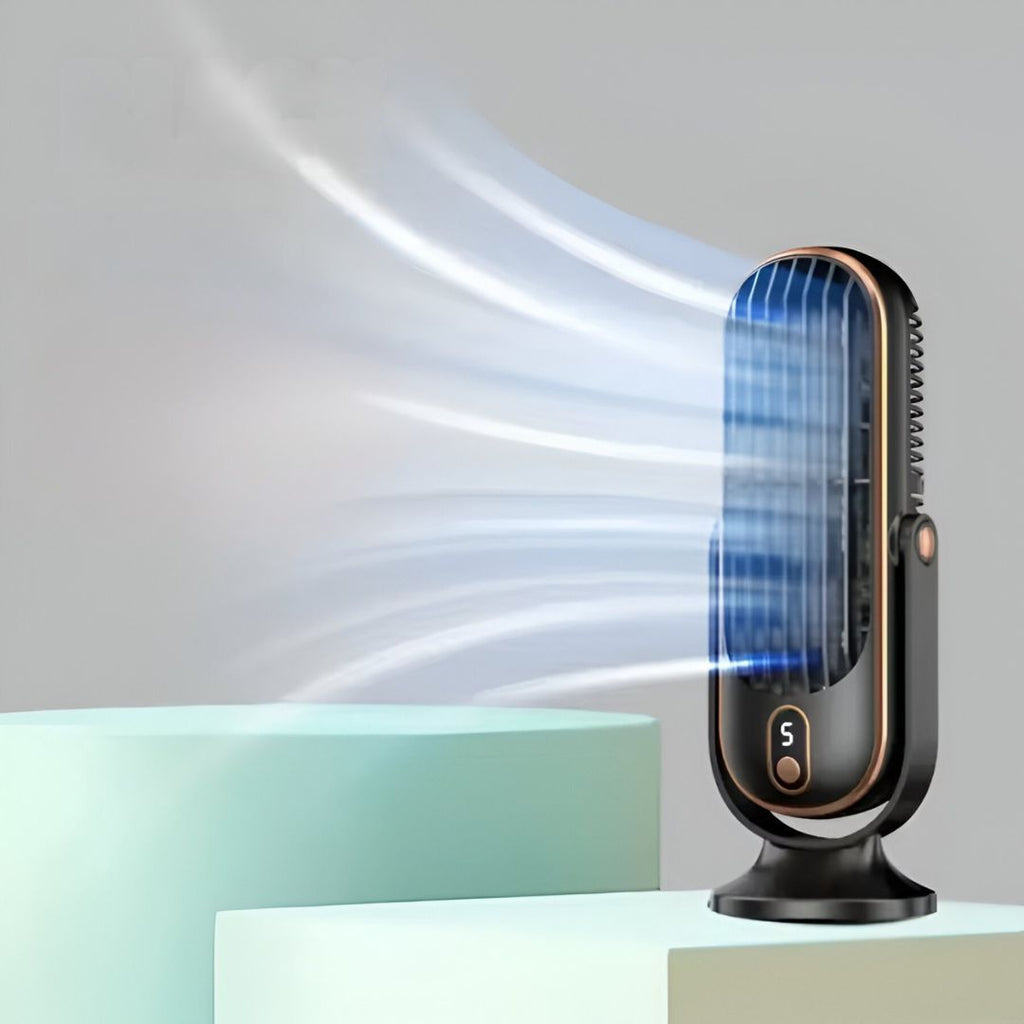 USB Desk Fan With Rechargeable Battery For Quiet, Compact Cooling