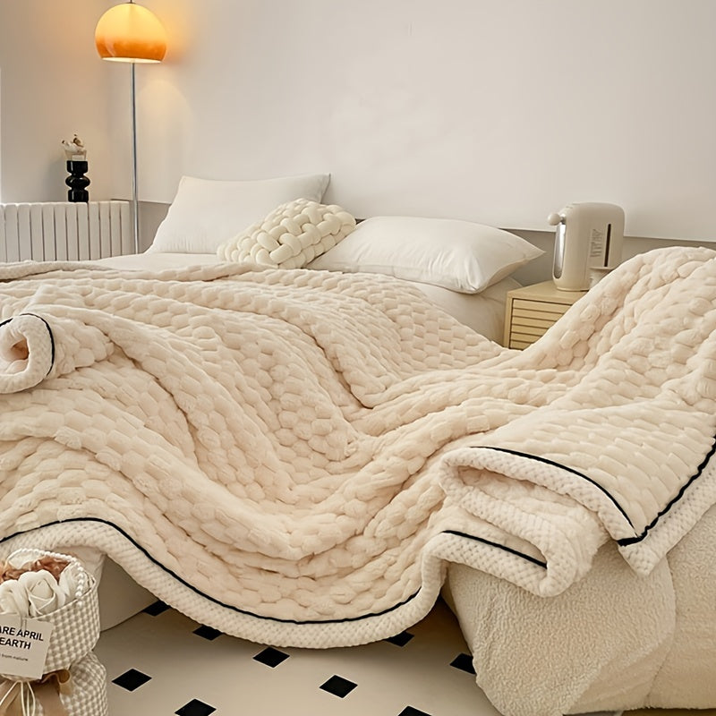 FluffHaven Ultra-Soft Microfiber Blanket Lightweight Comfort For All Ages