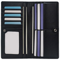 Slim Leather Wallet Featuring RFID Blocking To Secure Storage