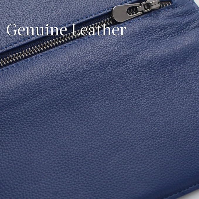 Slim Leather Wallet Featuring RFID Blocking To Secure Storage