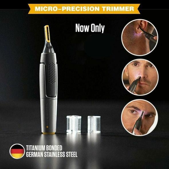 Slim Precision Trimmer With Titanium Blades For Beard, Nose, And Eyebrows