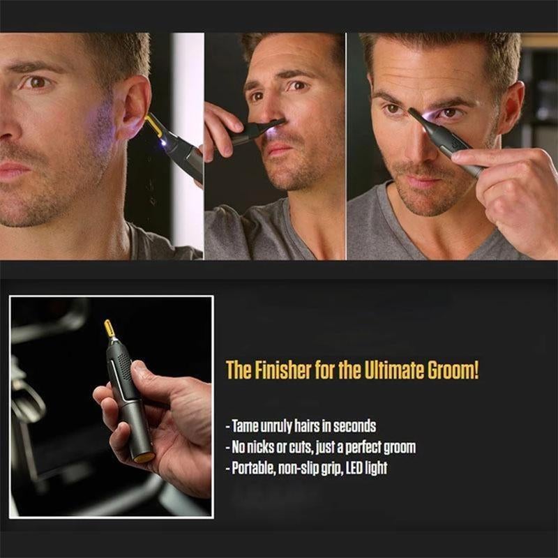 Slim Precision Trimmer With Titanium Blades For Beard, Nose, And Eyebrows
