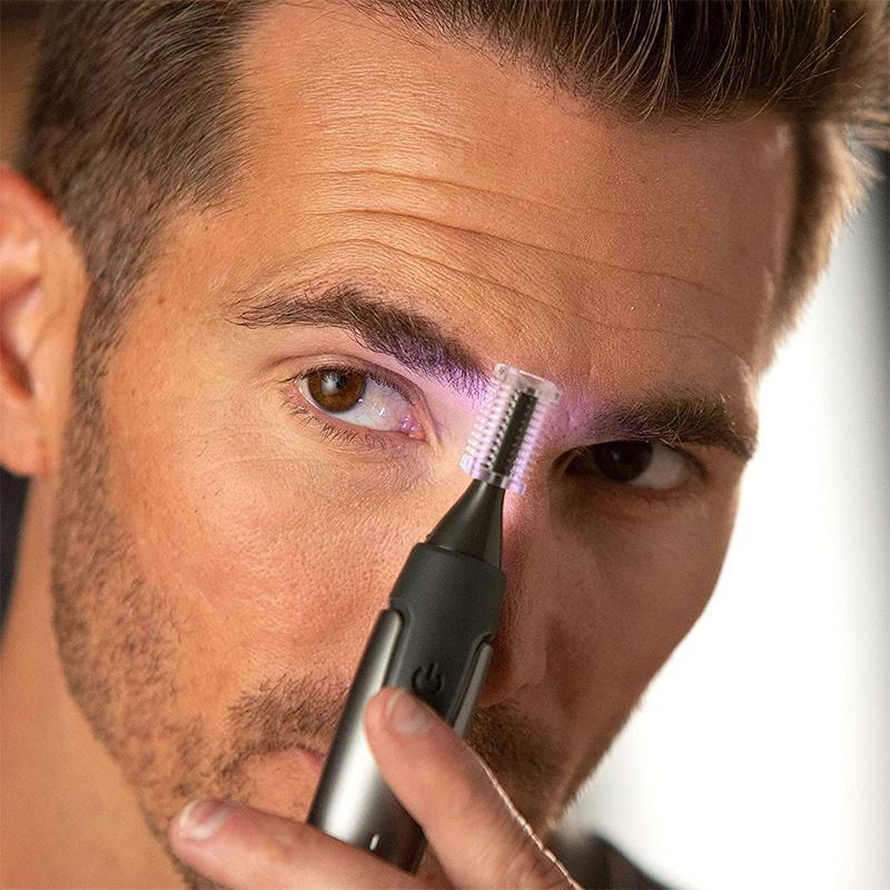 Slim Precision Trimmer With Titanium Blades For Beard, Nose, And Eyebrows
