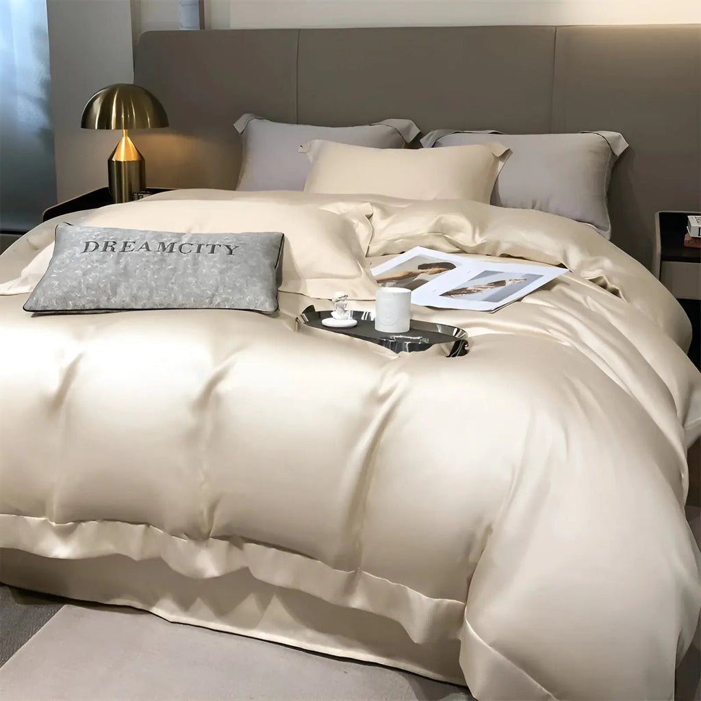 UltraCool Bedding Bamboo Set With Soft Silky Texture For Year Round Comfort
