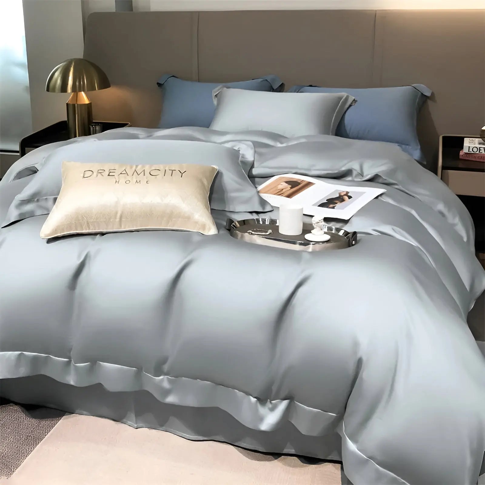UltraCool Bedding Bamboo Set With Soft Silky Texture For Year Round Comfort