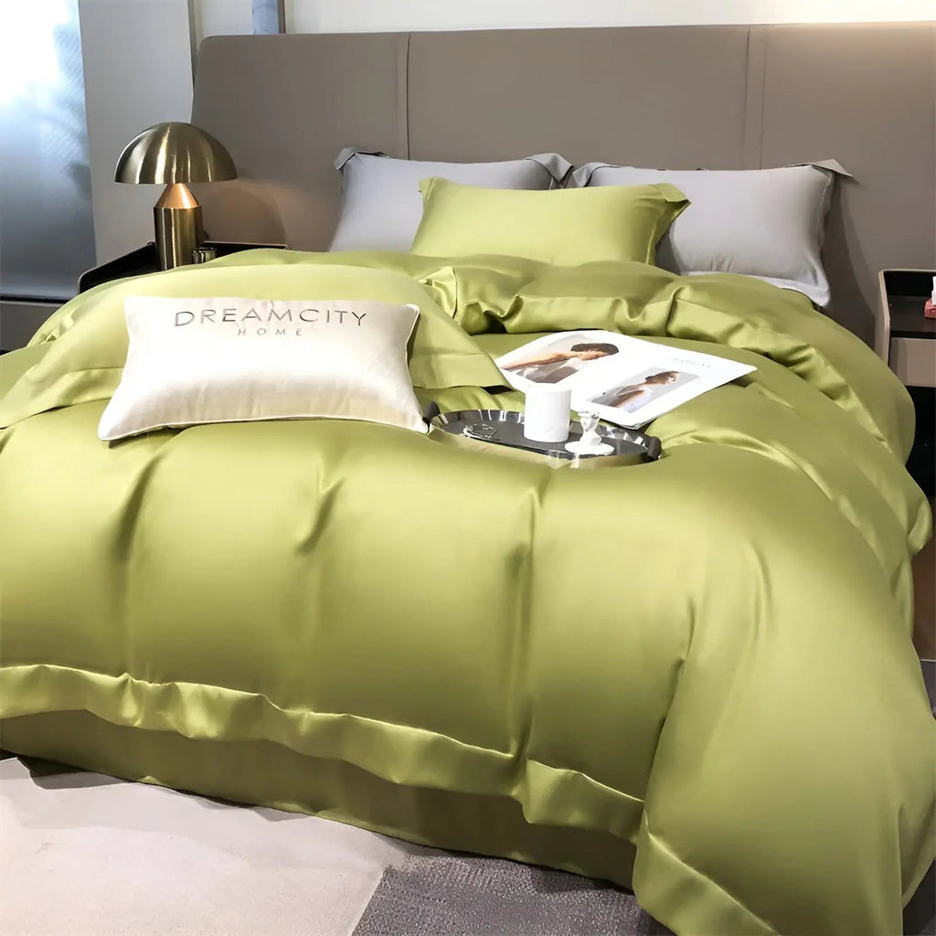 UltraCool Bedding Bamboo Set With Soft Silky Texture For Year Round Comfort