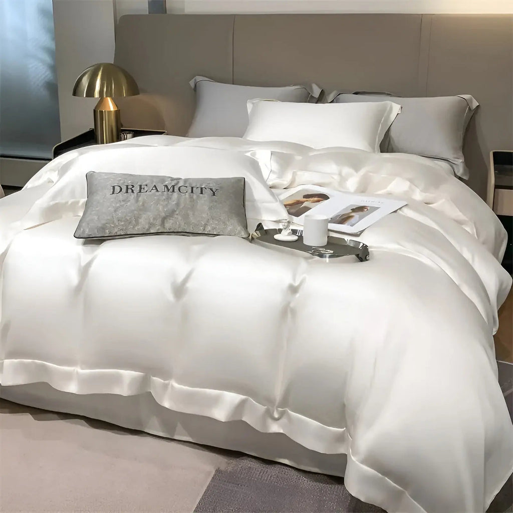 UltraCool Bedding Bamboo Set With Soft Silky Texture For Year Round Comfort
