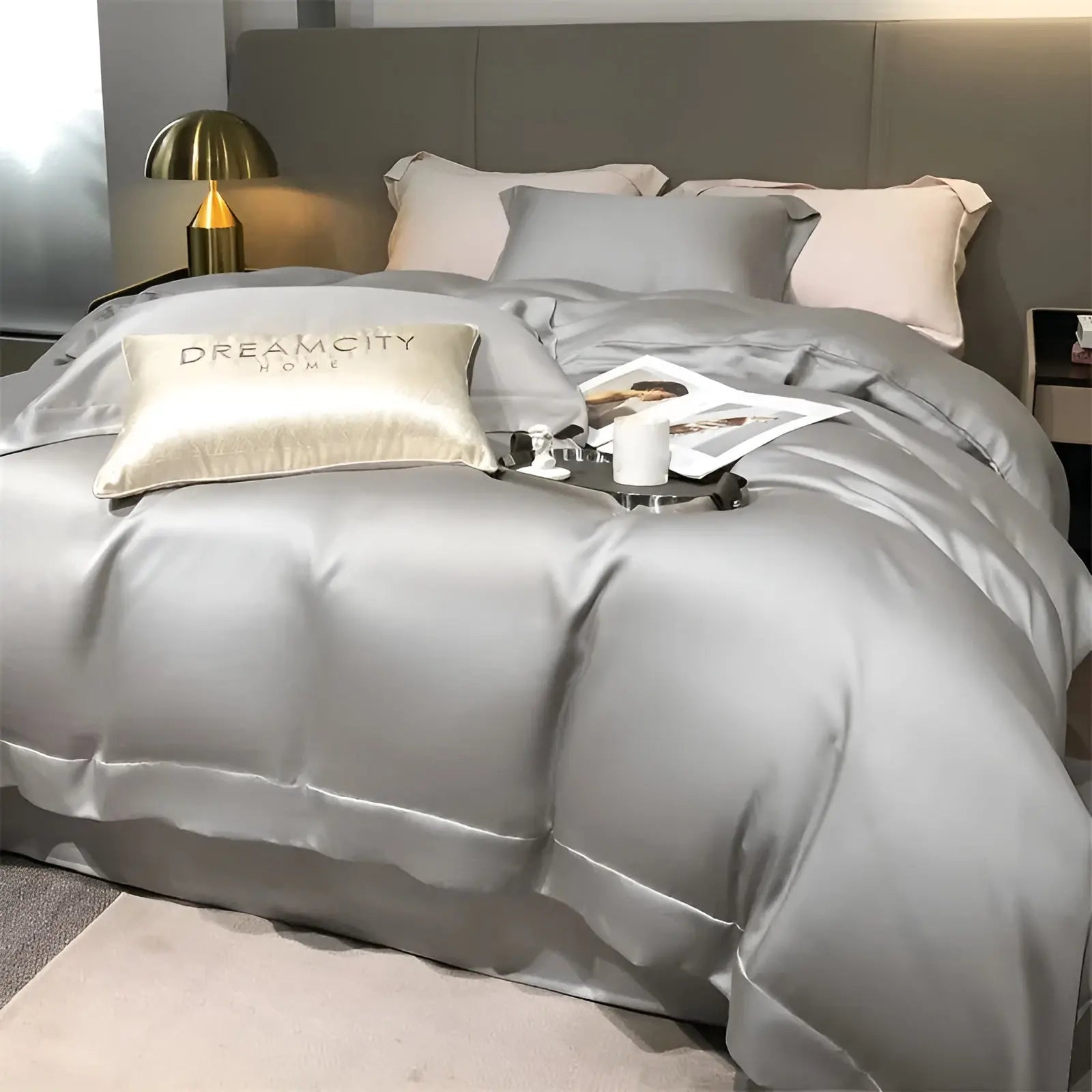 UltraCool Bedding Bamboo Set With Soft Silky Texture For Year Round Comfort