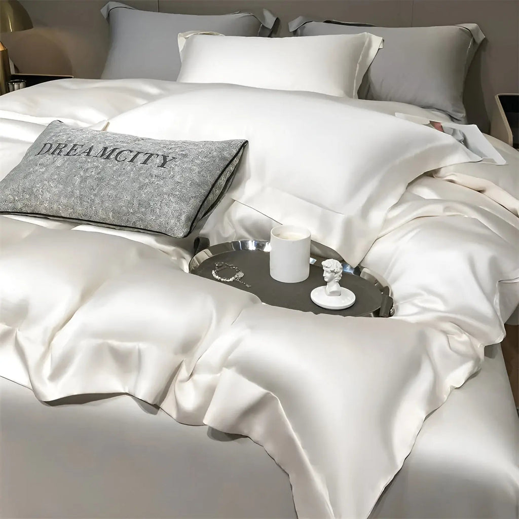 UltraCool Bedding Bamboo Set With Soft Silky Texture For Year Round Comfort