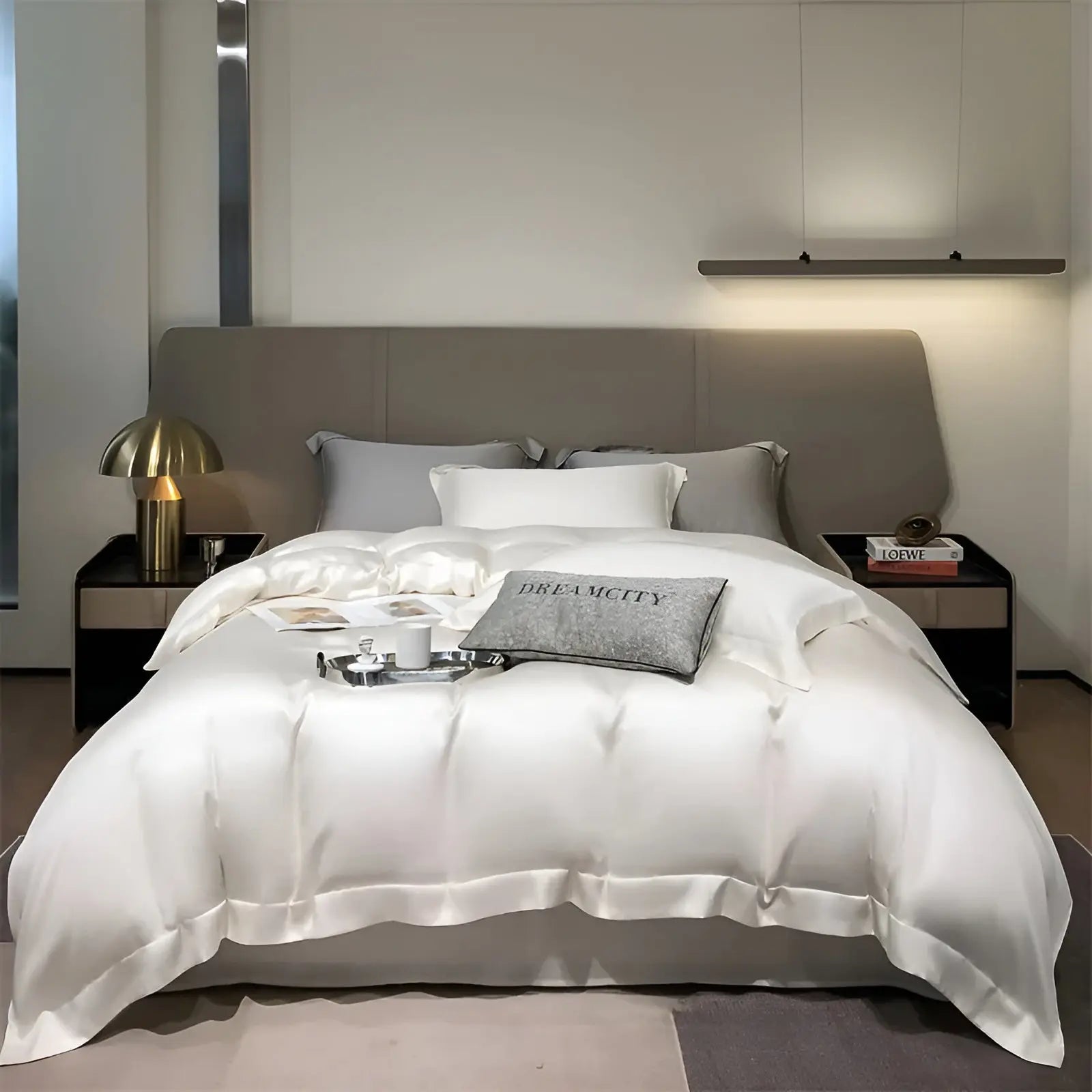 UltraCool Bedding Bamboo Set With Soft Silky Texture For Year Round Comfort