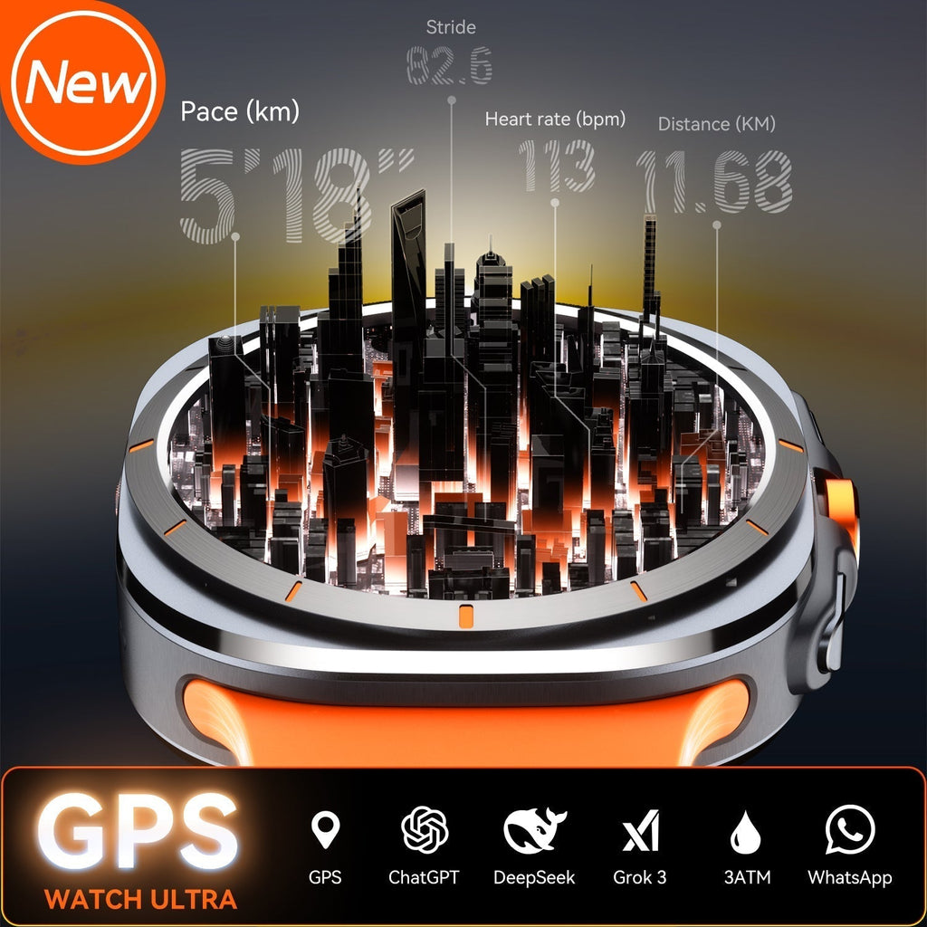 Ultra 7 Pro GPS Smartwatch With AI Features And Bluetooth Calling Health Tracker