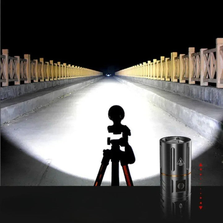 Ultra Bright Night Beam Rechargeable Flashlight With High Intensity LED Waterproof Outdoors