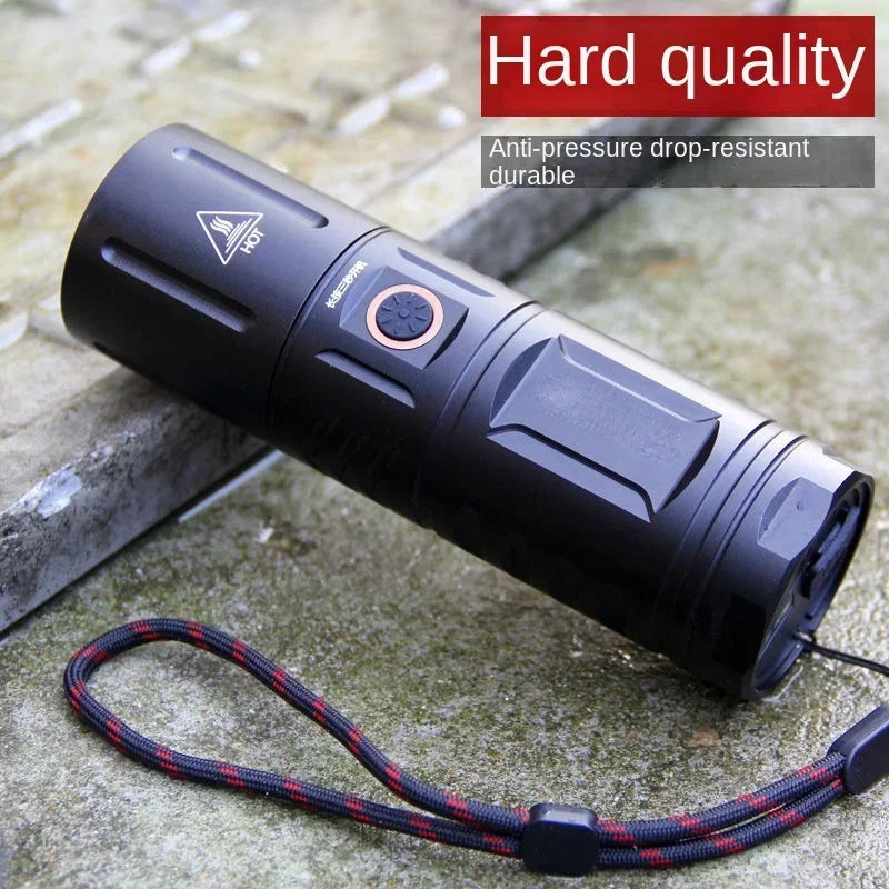 Ultra Bright Night Beam Rechargeable Flashlight With High Intensity LED Waterproof Outdoors