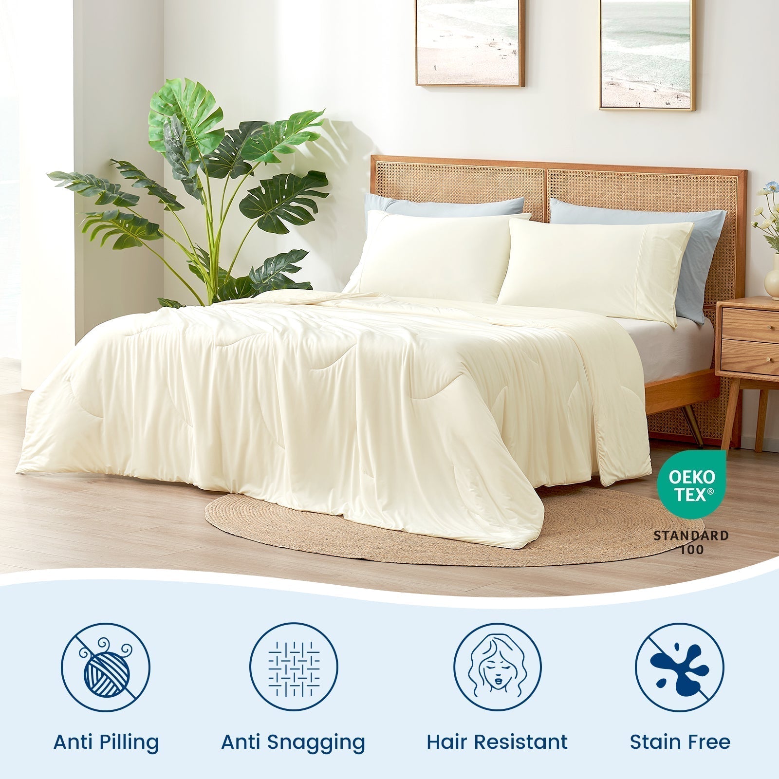 Ultra Cooling Comforter With Dual-Sided Construction For All-Season Comfort