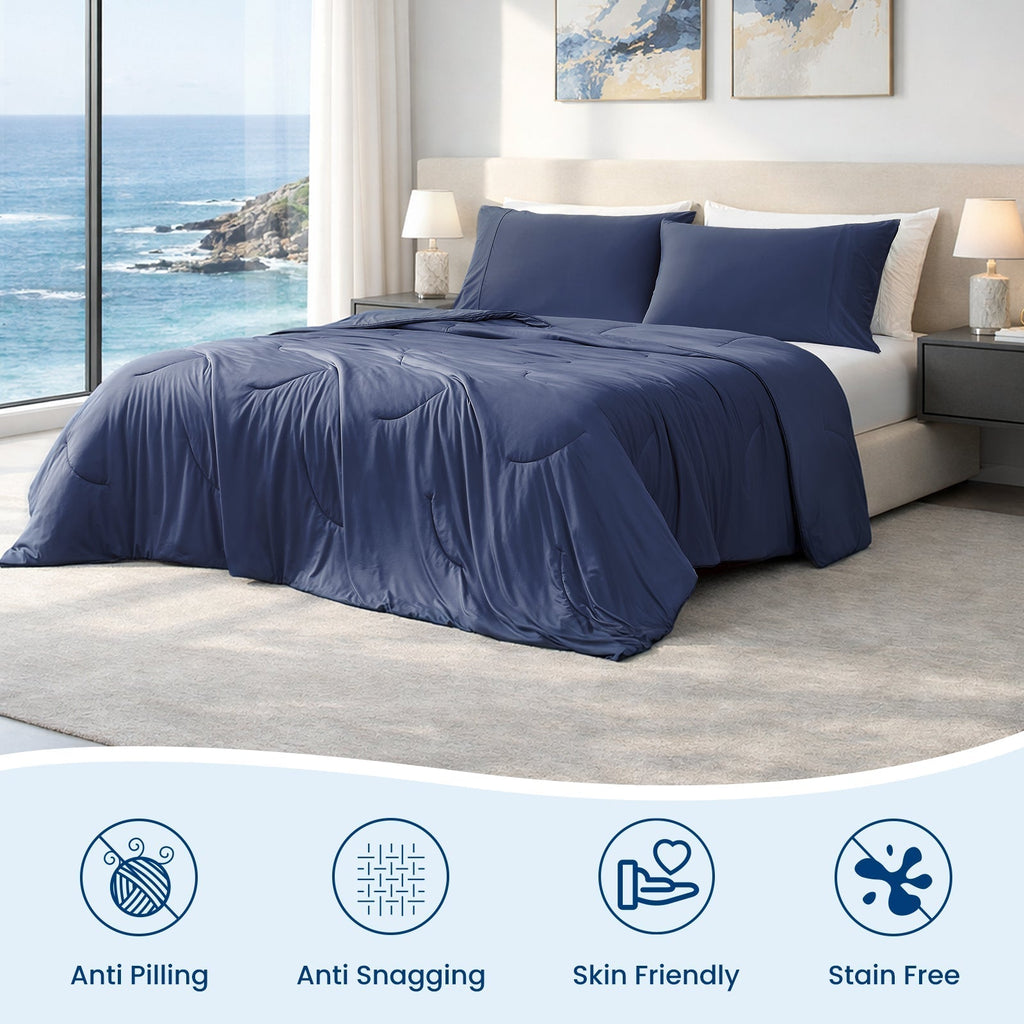 Ultra Cooling Comforter With Dual-Sided Construction For All-Season Comfort