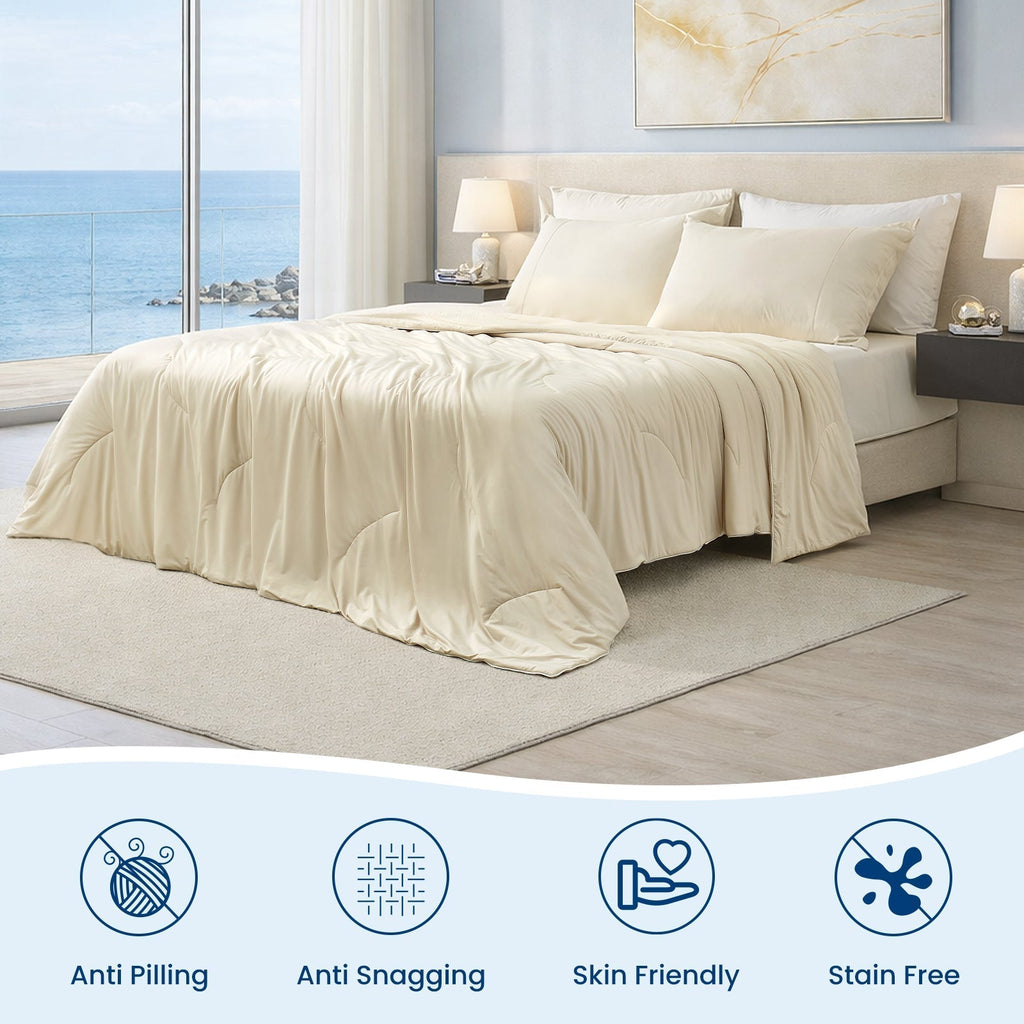 Ultra Cooling Comforter With Dual-Sided Construction For All-Season Comfort