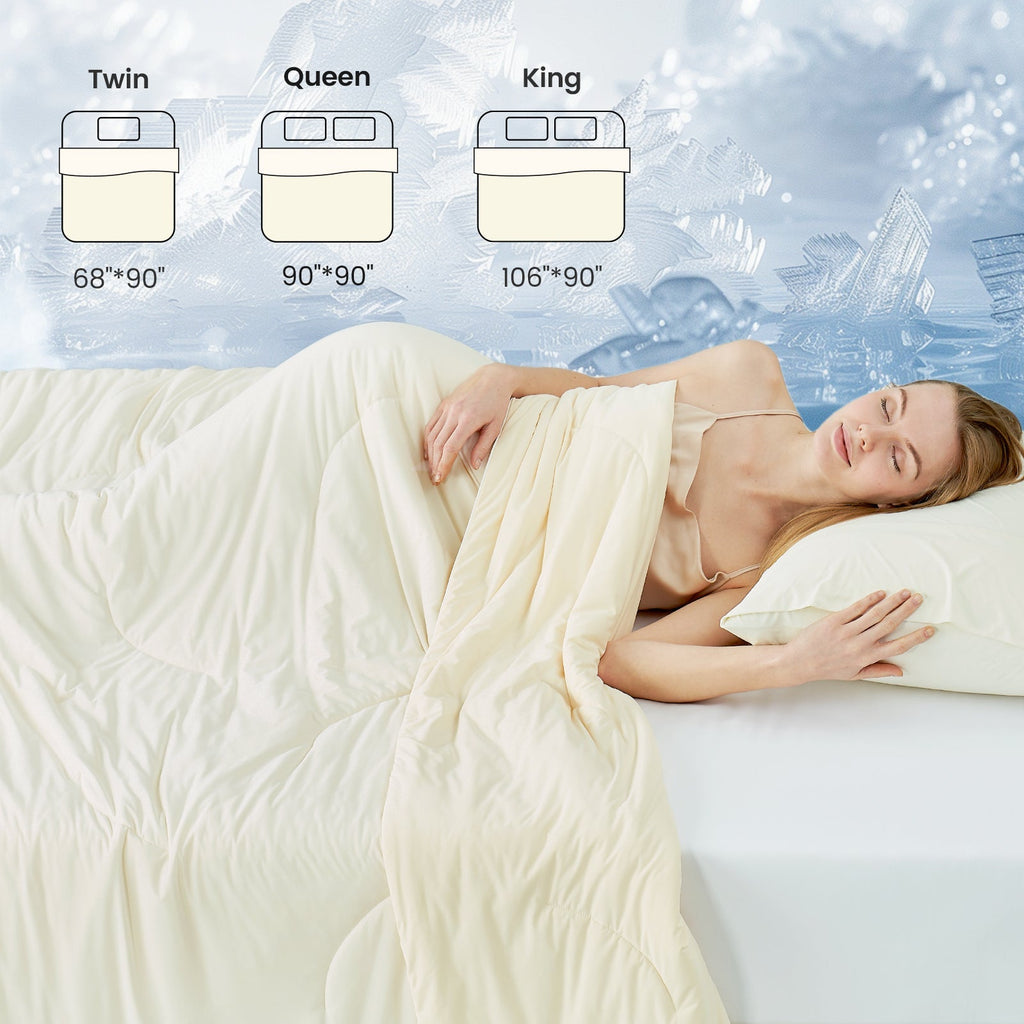 Ultra Cooling Comforter With Dual-Sided Construction For All-Season Comfort