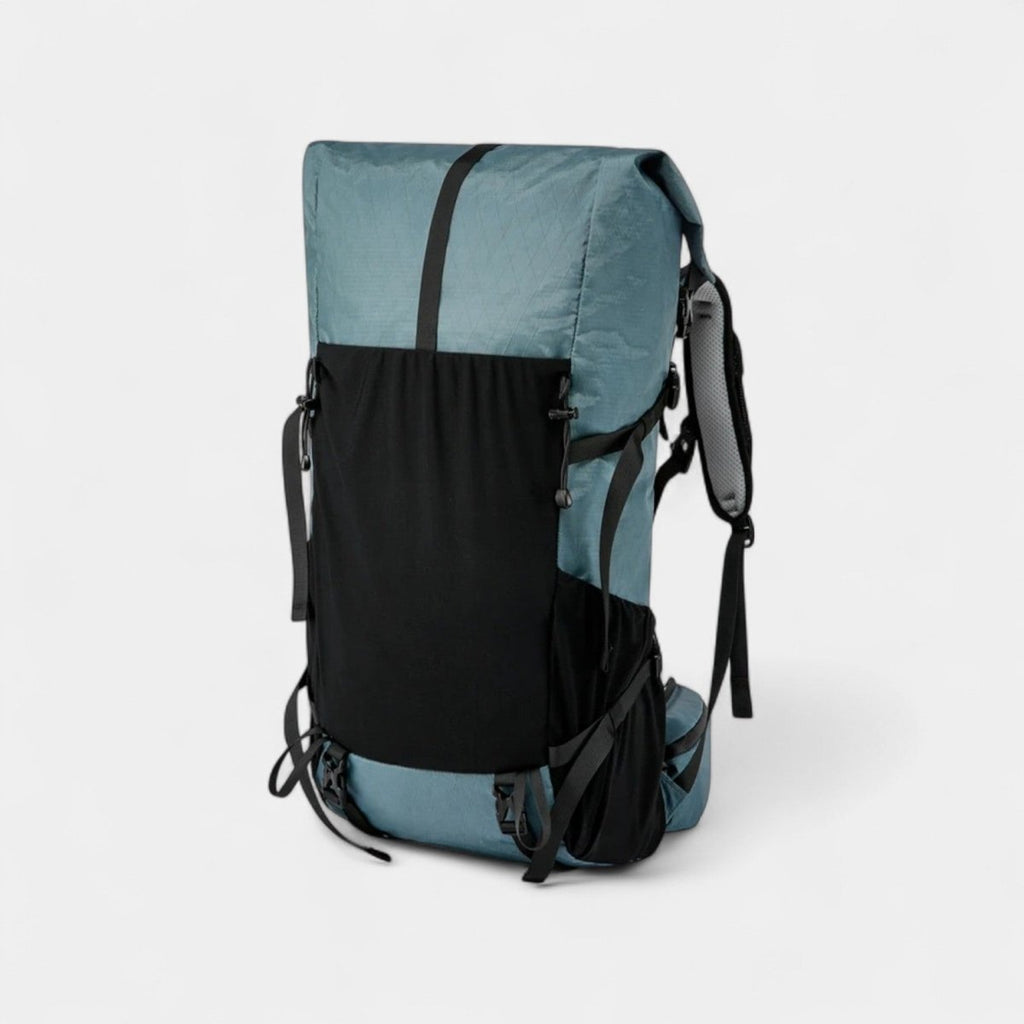 Featherweight 50L Roll Top Backpack For Hiking And Travel