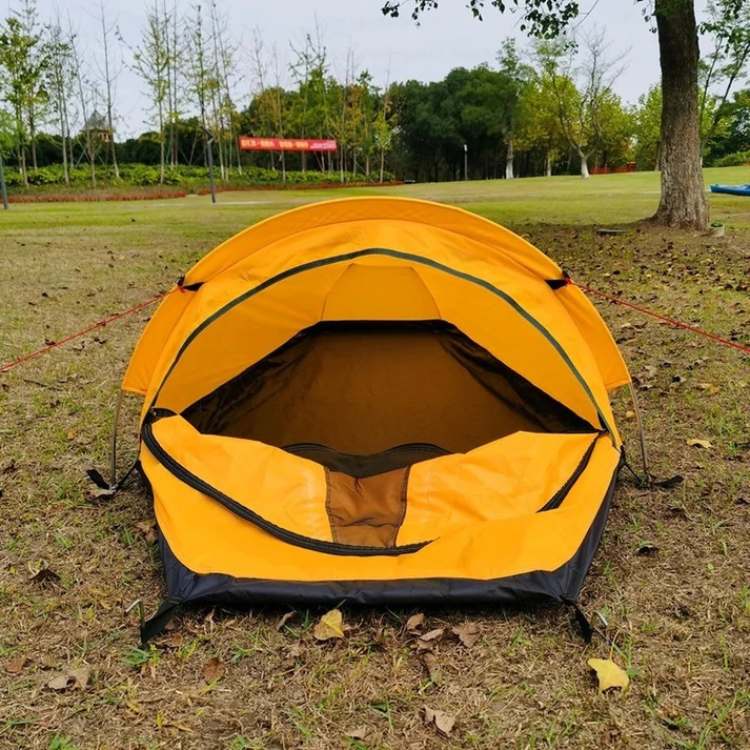 Featherweight Solo Hiking Tent With Waterproof And Wind Resistant Shell
