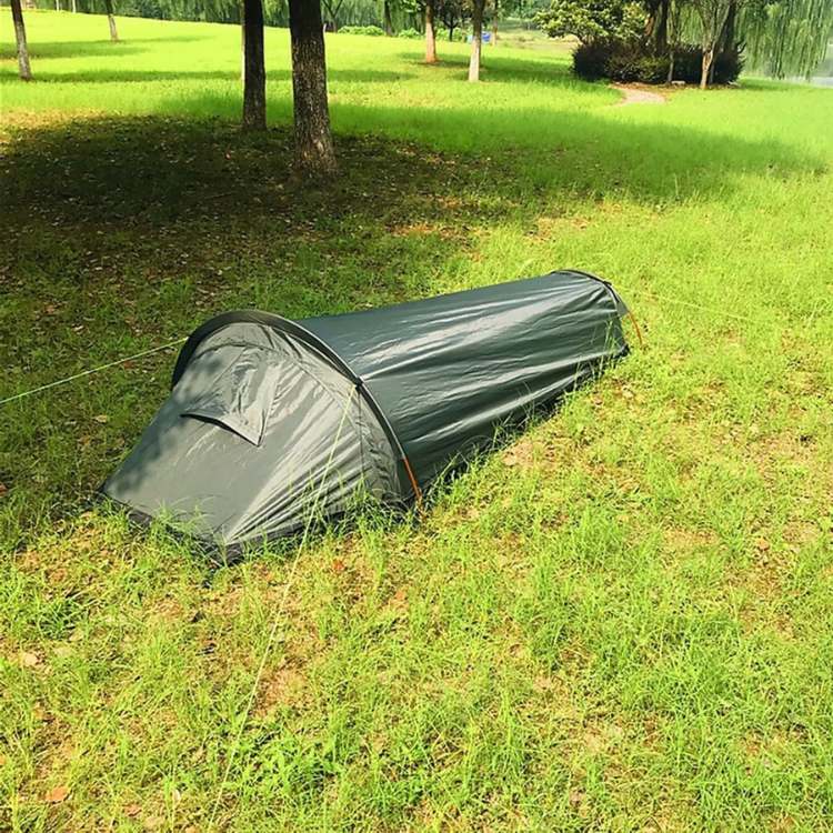 Featherweight Solo Hiking Tent With Waterproof And Wind Resistant Shell