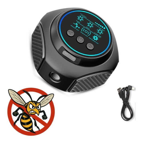 QGuard Ultrasonic Wasp And Hornet Control For Outdoor Areas With 3200 Square Feet Coverage