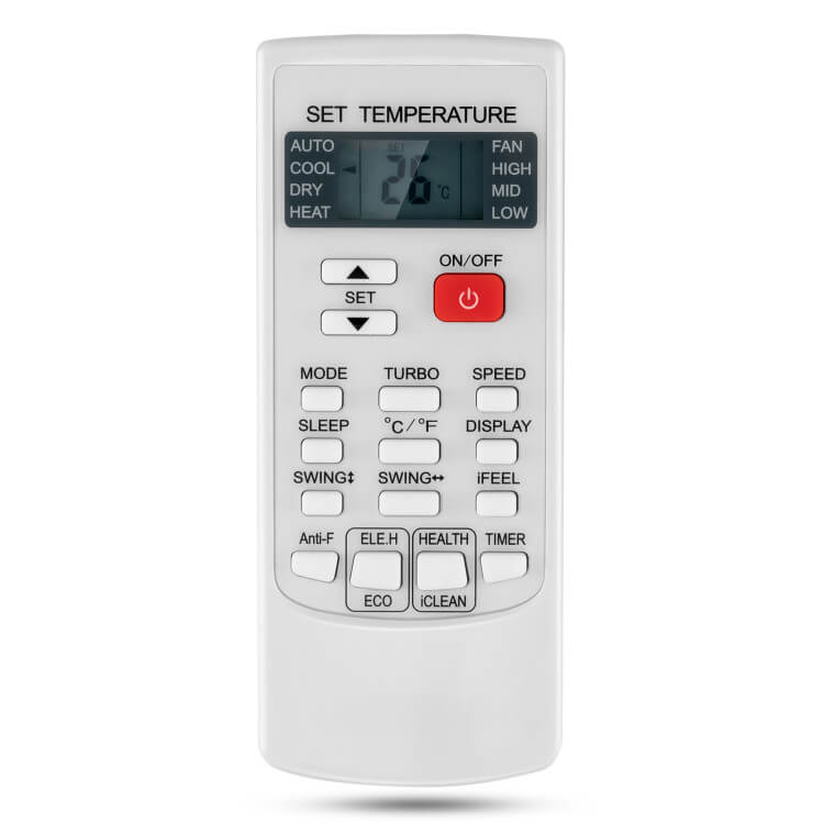 Universal Air Conditioner Remote With Digital Display And 4 Climate Modes