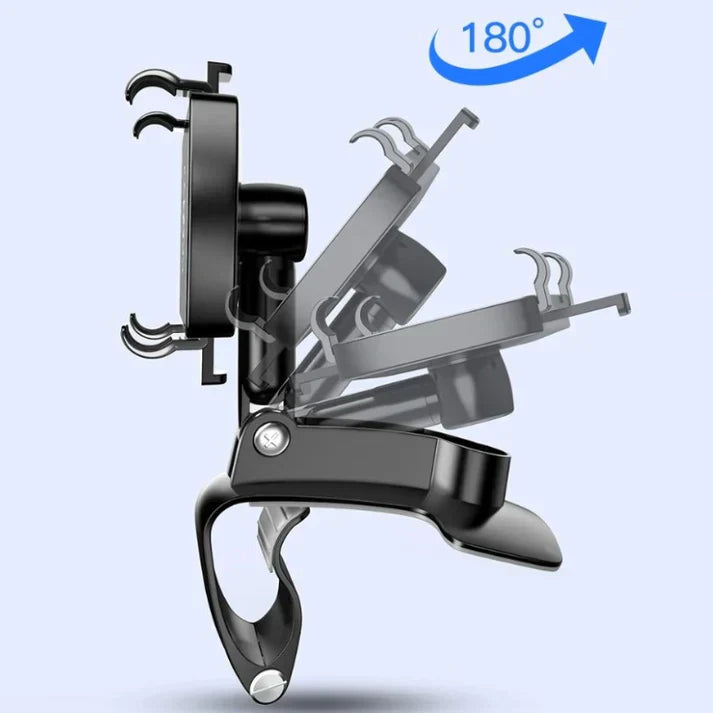 Universal Car Phone Holder With 360 Degree Rotation Mount For Hands Off Driving Secure Fit