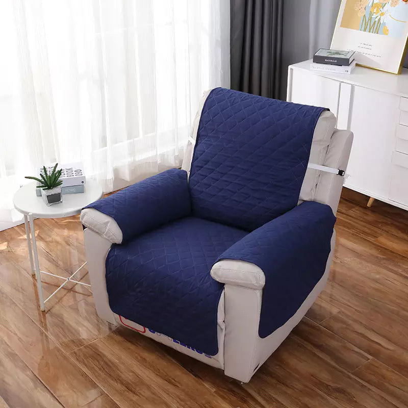 One-Size Soft Recliner Cover For Chairs One-Piece Protection Against Stains And Pet Hair